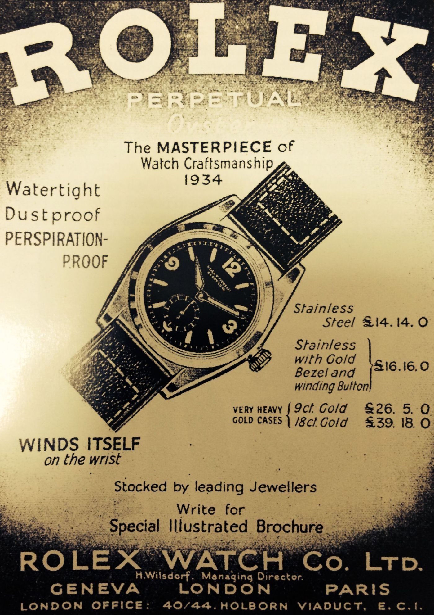 Vintage Rolex Ad