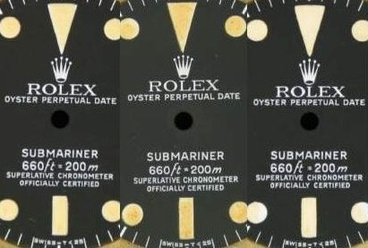 red submariner dial variations