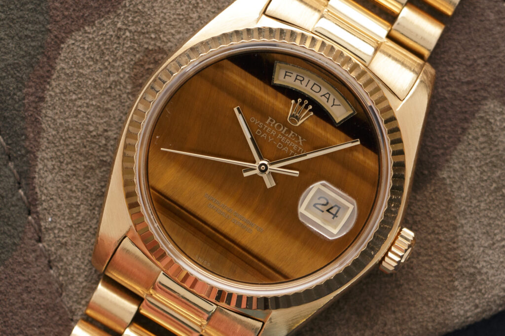 Rolex Day Date with eye of the tiger dial