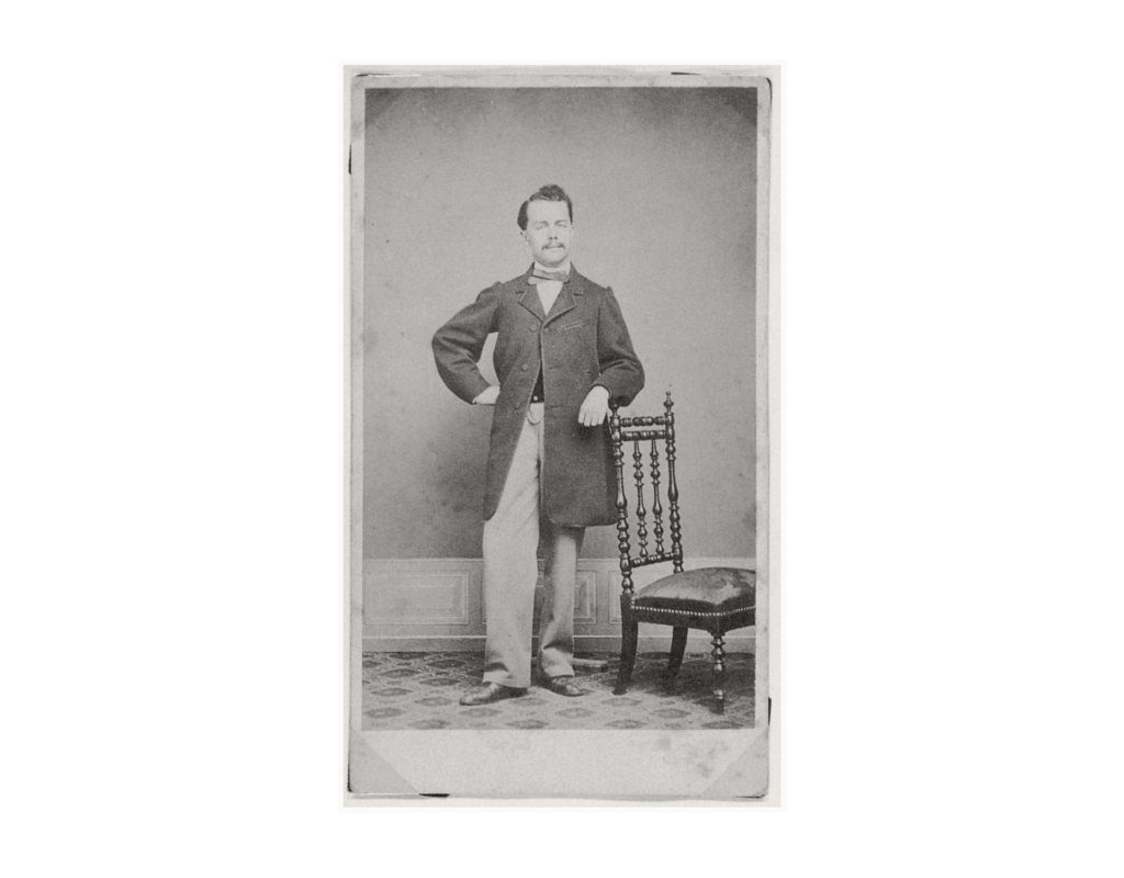 Foto in bianco e nero di Edouard Heuer founder di Heuer