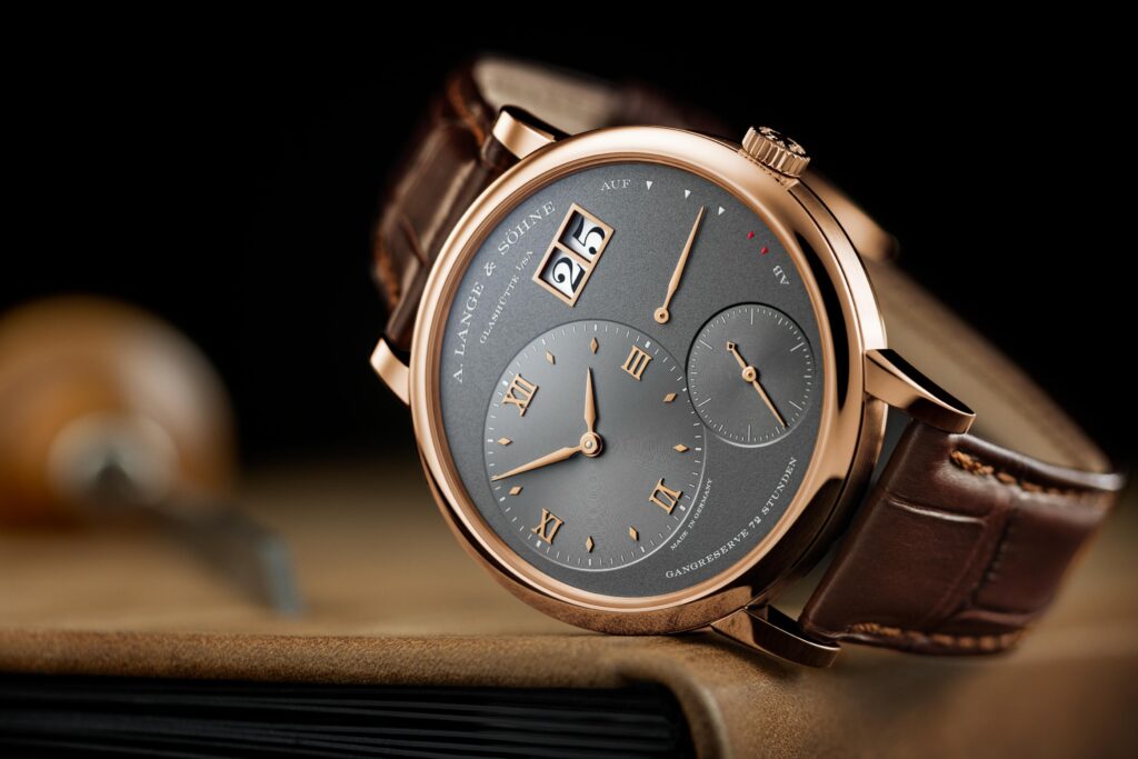 nuovo Grand Lange 1 in oro rosa con quadrante grigio presentato a Watches & Wonders 2022