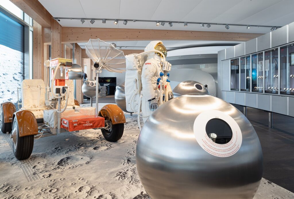 Museo Omega set rappresentativo dell'atterraggio sulla luna