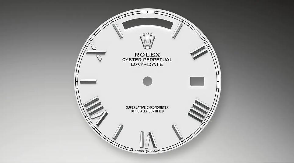 quadrante bianco del Rolex Day Date