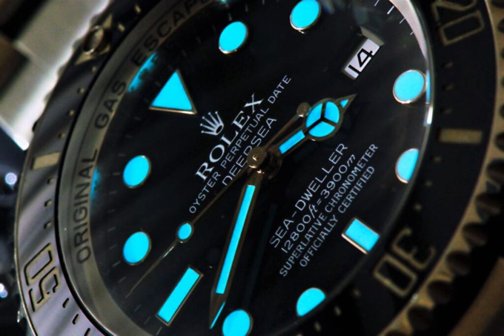 Rolex Deepsea Sea-Dweller with Chromalight glowing indexes