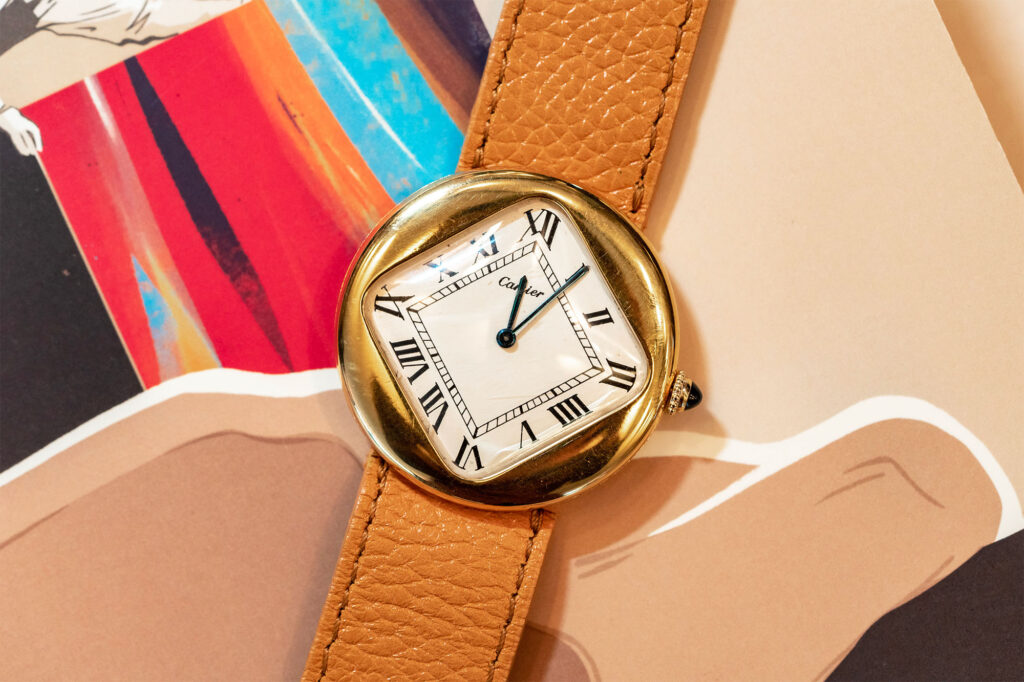 l'orologio cartier pebble del 1972 venduto da phillips nel 2021 per CHF 403,200