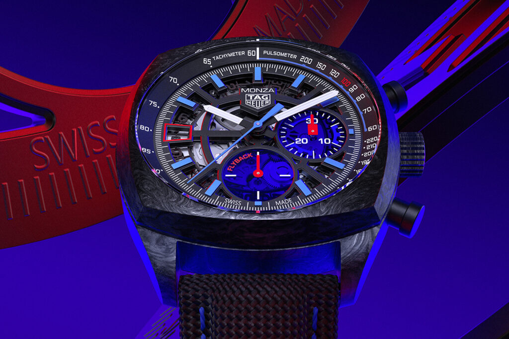 il nuovo TAG Heuer Monza Flyback Chronometer in carbonio
