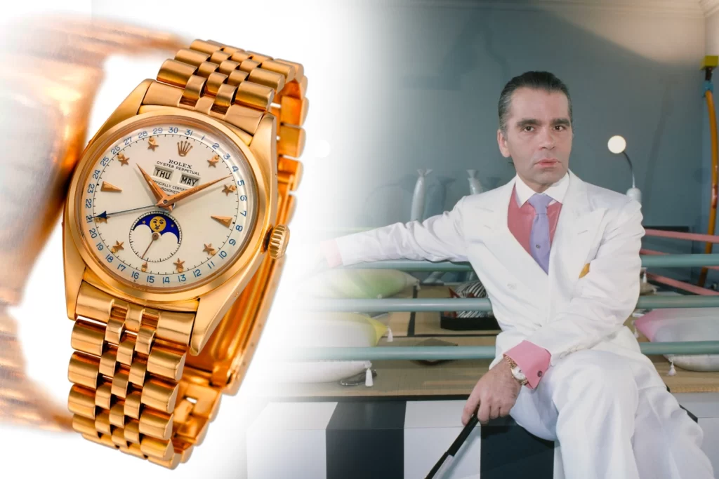 Rolex Stelline ref. 6062 uno degli orologi di Karl Lagerfeld