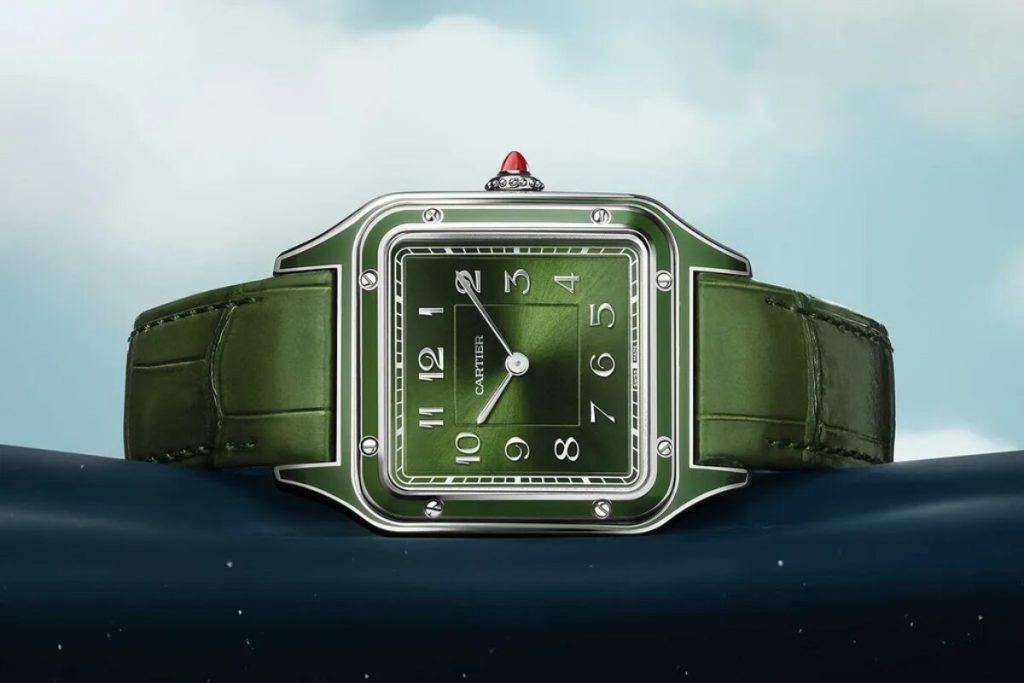 Cartier Santos Dumont verde oliva watches and wonders 2024